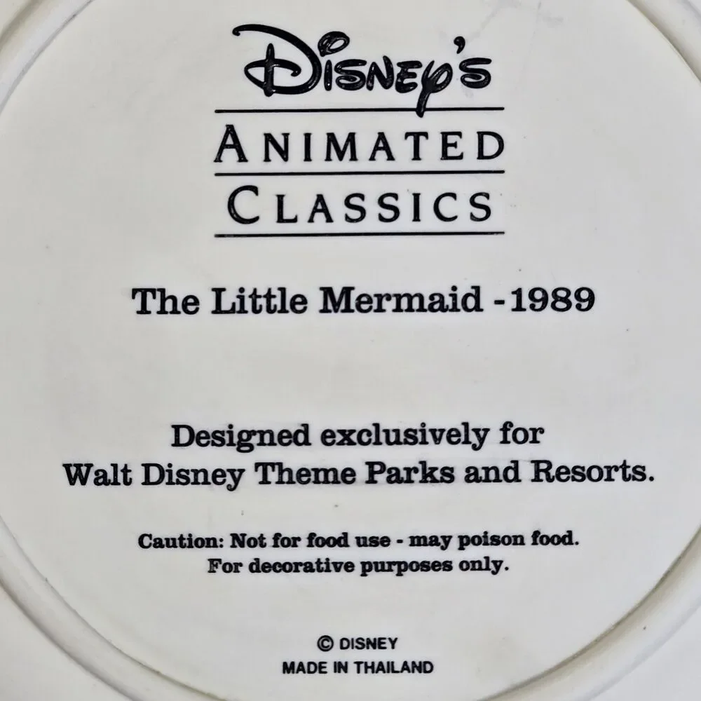 3D decorative plate featuring Ariel from Disney's 